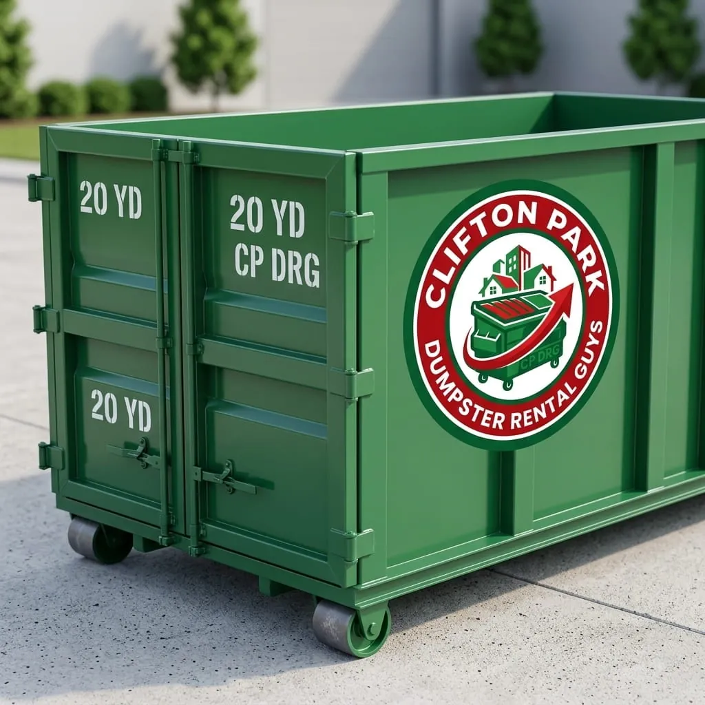 30 yard dumpster being delivered to a Clifton Park NY construction site